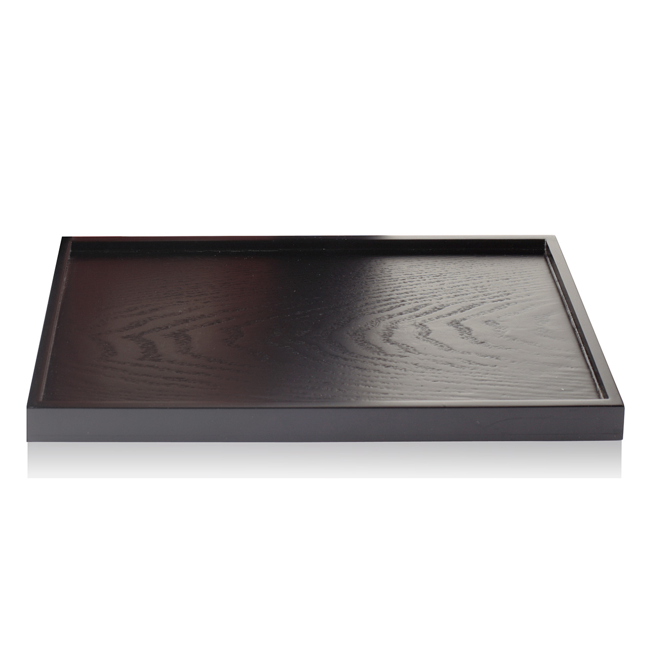 Tea Tray Flat Tribeca Wooden Black